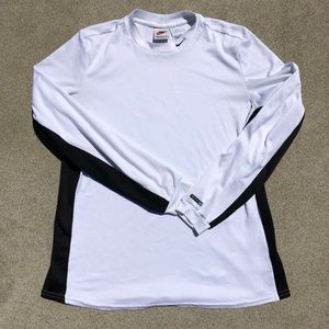 Vintage Nike Long Sleeve White Gym Workout Shirt - image 1